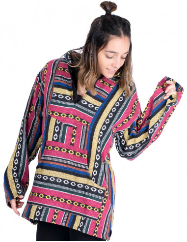 Handmade ethnic cotton unisex boho sweatshirt |...