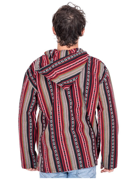 Handmade cotton hippie jacket in a boho style | Kimago