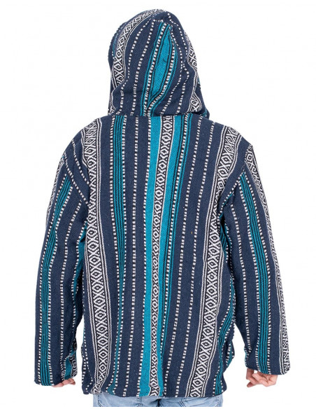 Ethnic hippie jacket with handmade fleece lining | Kimago