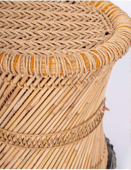 asiento-bambu-tejido-artesania-india-natural