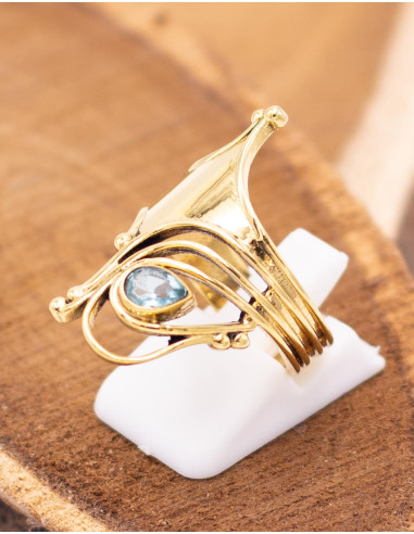 anillo-artesania-india-piedra-natural-dorado