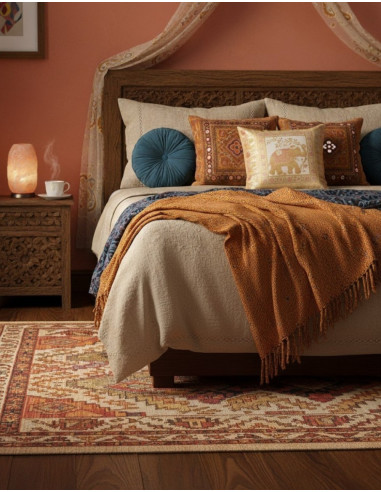 White satin elephant cushion cover 40x40