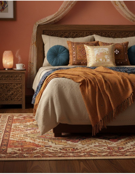 White satin elephant cushion cover 40x40