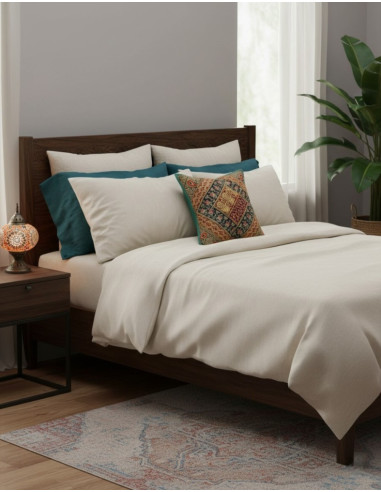 Embroidered Ethnic Green Cushion Cover