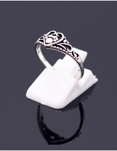 anillo-plateado-corazon-artesanal-india-laton