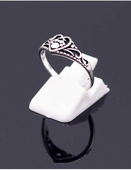 Handmade heart ring