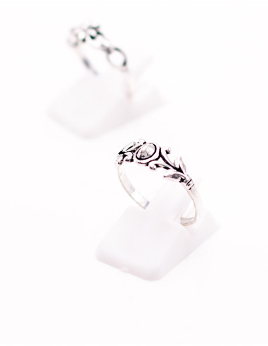 Ethnic silver ring