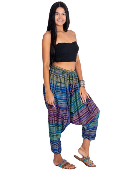 Multicolored Afghan pants