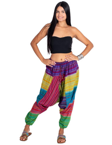 Multicolored Afghan pants