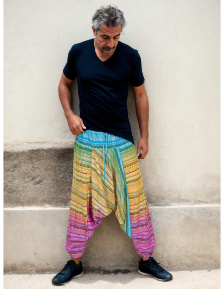 Multicolored Afghan pants