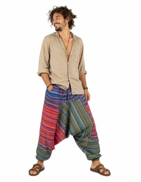 Multicolored Afghan pants
