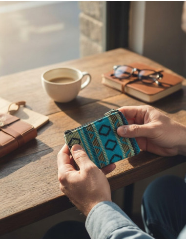 Ethnic printed wallet