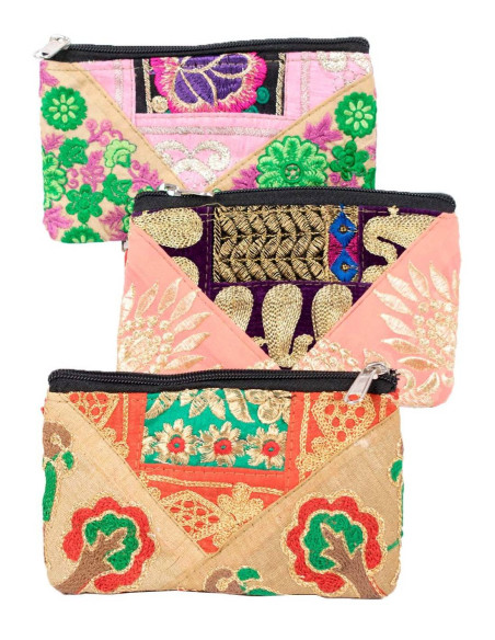 Large patchwork toiletry bag