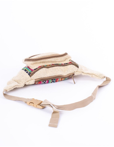 Ethnic hemp fanny pack