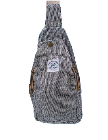 Triangular hemp backpack