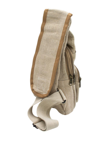 Hemp backpack with multiple pockets