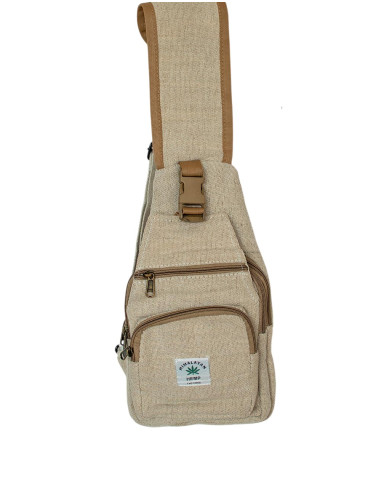 Hemp backpack with multiple pockets
