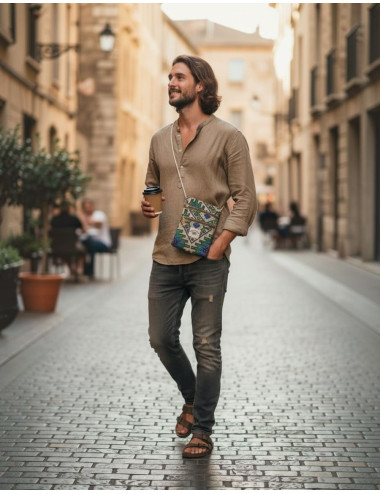 Handmade Hemp Ethnic Crossbody Bag – Wholesale Boho...
