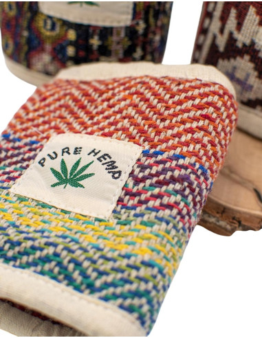 Unisex Handmade Hemp Wallet with Ethnic Prints...