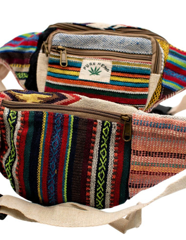 BRÑ0012 - Handmade hemp fanny pack with...