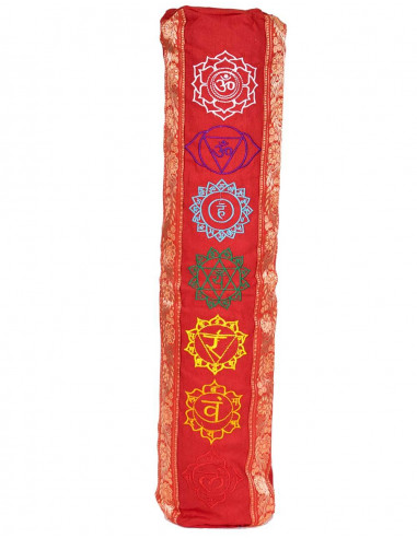 Red Cotton Yoga Mat Bag | Kimago