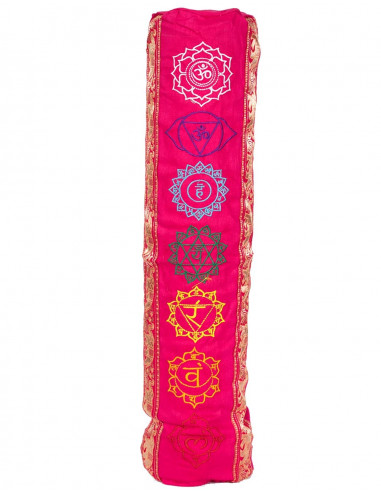 Pink Cotton Yoga Mat Bag | Kimago