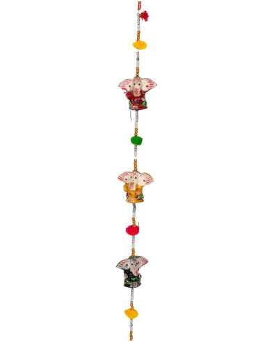 Decorative Pendant of 5 Ganeshas from India |...