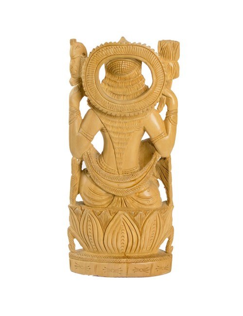 Estatua-de-dios-del-dinero-Lakshmi-atras