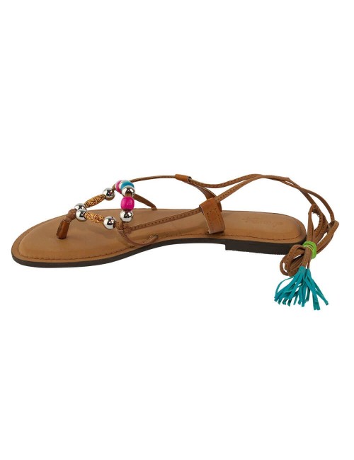 Greek hippie sandal with balls