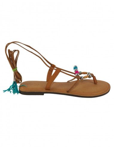 Greek hippie sandal with balls
