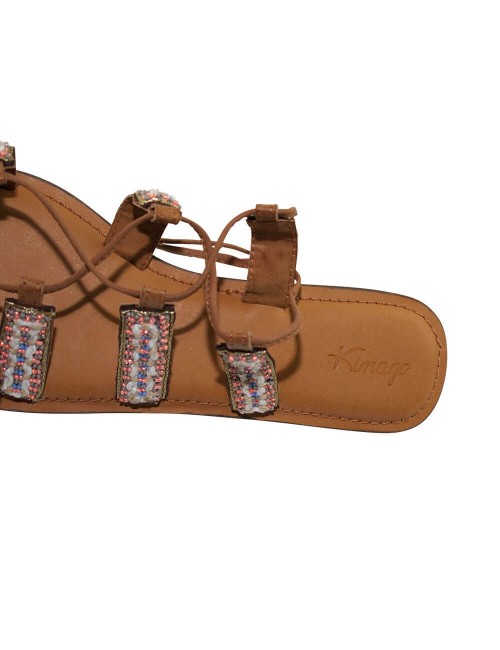 Sandalia hippie estilo griego